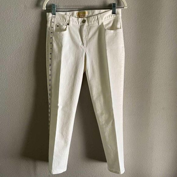MICHAEL KORS WHITE SKINNY JEANS size 2 - Picture 8 of 8